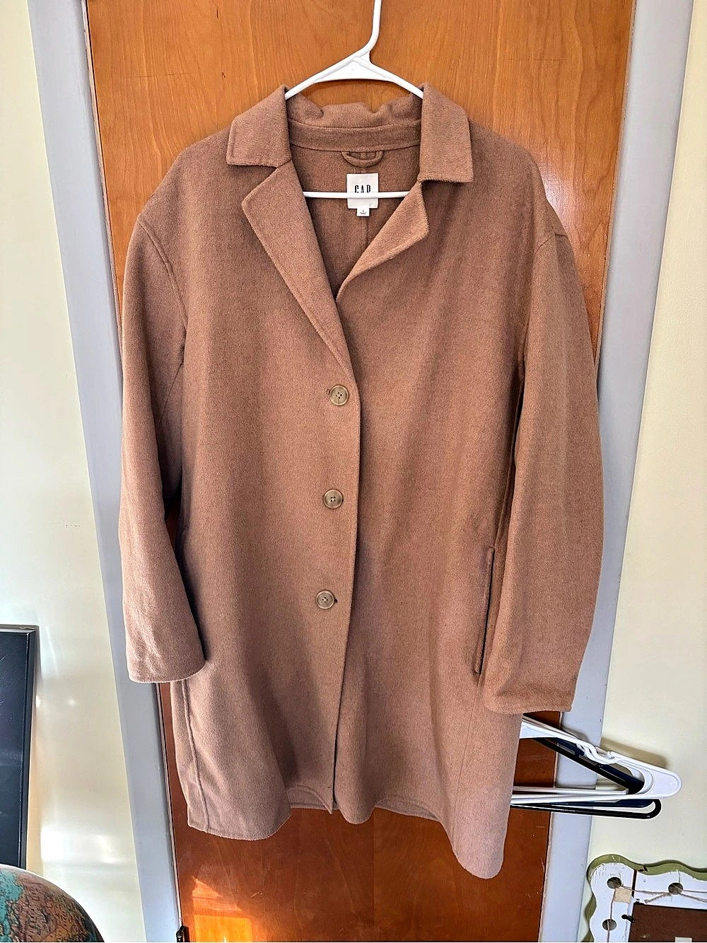 Gap Brown Button-Front Coat